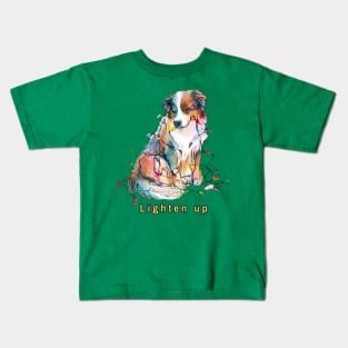 Lighten up Australian Shepherd Kids T-Shirt